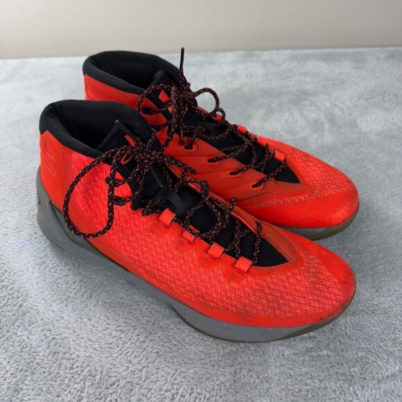 Under Armour Curry 3 Bolt Orange Athletic Shoes Men’s Size 13 US - 1269279-810 - Picture 1 of 15